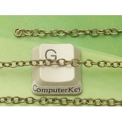 Chain by the metre, fine round Cable, 3.4x2.8mm, Antique Bronze