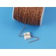 Chain by the metre, fine round Cable, 3.4x2.8mm, Antiqued Copper