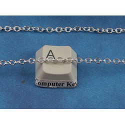 Chain by the metre, Cable, 3.2x2.7mm, Silver plate
