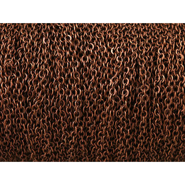 Chain by the metre, Cable, 3.5x3mm, NF Copper plate