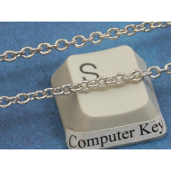 Chain by the metre, fine Cable, 2.8x2mm, NF nickel colour