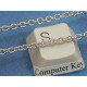 Chain by the metre, fine Cable, 2.8x2mm, NF nickel colour
