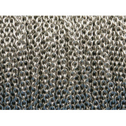 Chain by the metre, fine Cable, 2.8x2mm, NF nickel colour