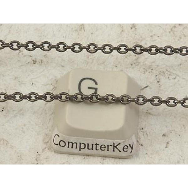 Chain by the metre, fine Cable, 2.8x2mm, Black plate