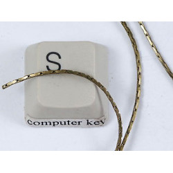 BUDGET Chain by the Metre, Beading Chain, 0.8mm, NF ant. brass