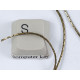 BUDGET Chain by the Metre, Beading Chain, 0.8mm, NF ant. brass