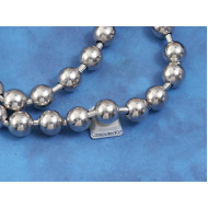 Chain by the metre, Ball Chain 14mm shiny nickel