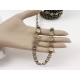 CLEARANCE: Disc and Loop chain, per metre, ant. brass