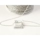 Chain by the metre, fine Cable, 1.5x2mm, NF platinum colour