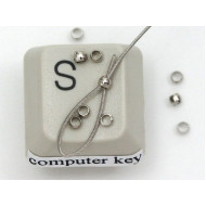 Crimp Bead, Smooth, 2mm nickel free, per gram