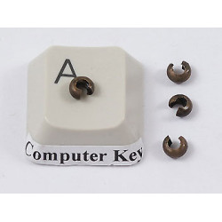 Crimp Bead Cover, 3.2mm x 2.2mm, NF ant bronze, per 50