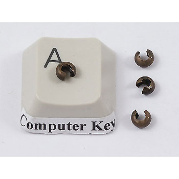 Crimp Bead Cover, 3.2mm x 2.2mm, NF ant bronze, per 50