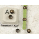Crimp Bead, 4mm antique brass plate, per 100