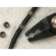 Crimp Bead, 4mm antique brass plate, per 100
