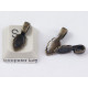 Leaf Bail with med. loop, ant. bronze, 16mm long