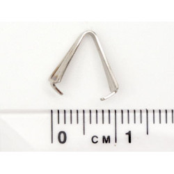 Pendant Bail, nickel plated, each, 11mm