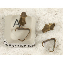 BULK PACK 100 Pendant Bail, antiqued Brass