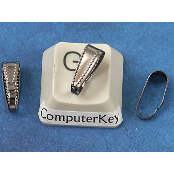 BULK PACK 50, 10x3mm Bail, studded, Black