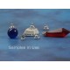 Bell Cap, 7mm, 7 prong, platinum colour, per 50
