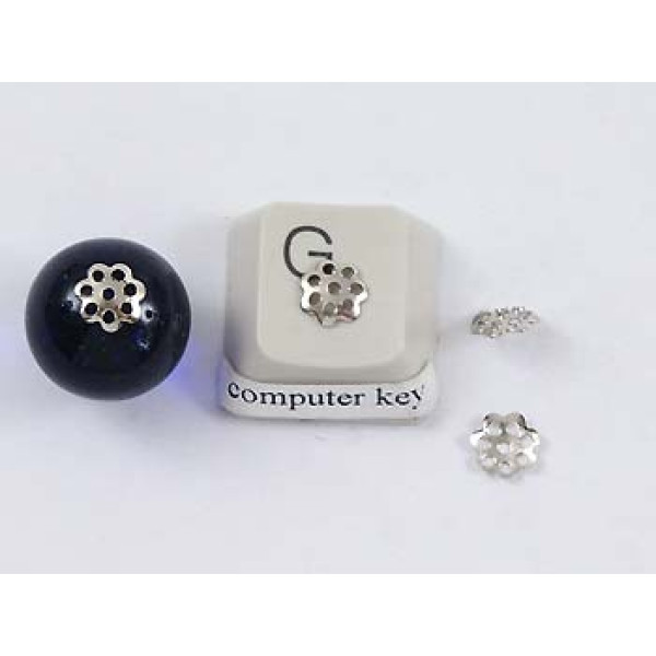 Bead Cap, 6mm, filigree, nickel, bag of 100