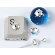 Bead Cap, 6mm, plain daisy flower, NF silver plated, bag of 100