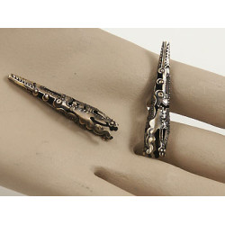 Bead Cap, Torch cone taper, antique brass