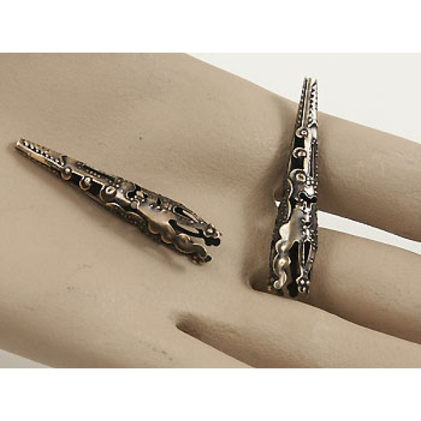 Bead Cap, Torch cone taper, antique brass