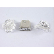 Bead Cap, 24mm, large filigree flower taper, silver plate