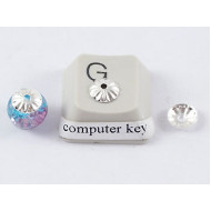 Bead Cap, 6mm, dome, silver plated, per 100