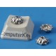 Bead Cap, 5-Leaf, 10mm, antiqued silver, bag of 50