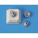 Bead Cap, 5-Leaf, 10mm, antiqued silver, bag of 50