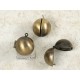 Ball locket, antiqued bronze plate