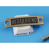 Best Friend connector, 35x9mm, ant. bronze