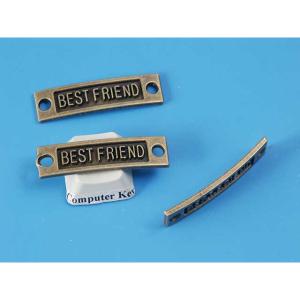 Best Friend connector, 35x9mm, ant. bronze