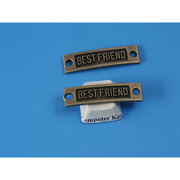 Best Friend connector, 35x9mm, ant. bronze