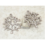 SECONDS 45mm Pendant, Tree, antiqued silver