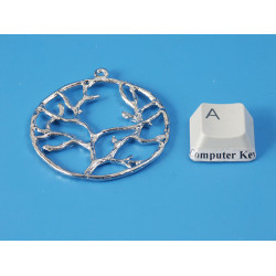 Circle of Life Tree, white bronze plate