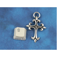 Clearance: Big Cross, 48mm, antiqued silver