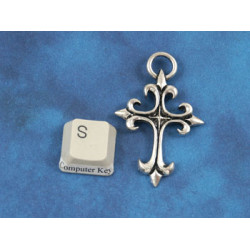 Clearance: Big Cross, 48mm, antiqued silver