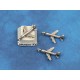 I'm leeaaving... on a wee Jet Plane, Antique Silver, 24mm, per 10