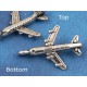 I'm leeaaving... on a wee Jet Plane, Antique Silver, 24mm, per 10