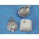Charm / Pendant, Ladybug, Lady Bird, antiqued silver