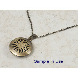 SECONDS: Filigree locket, antique bronze 32mm steampunk style