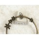Hanging flower bower, antiqued bronze 47mm, per 5