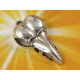 Big Bird Skull pendant, ant. silver