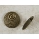 Round dish pendant with Koru spiral, 38mm