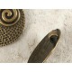 Round dish pendant with Koru spiral, 38mm