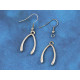 Wishbone, 24mm, antiqued silver