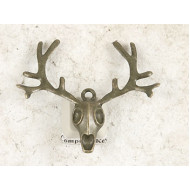 Pendant, big reindeer Deer head skeleton with antlers
