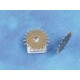 Steampunk NF ant. bronze 20 Cog Wheel Gear Sprocket 24mm